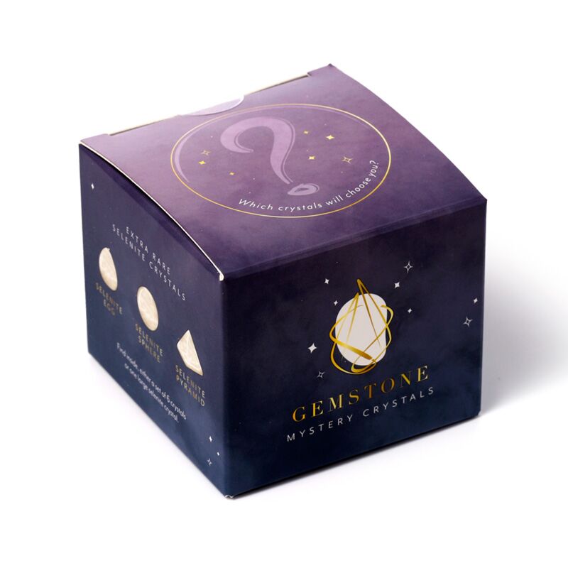 Coffret cadeau surprise en cristal mystère de pierres précieuses