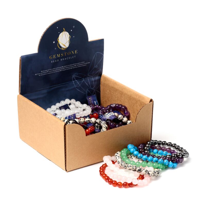 Bracelet en perles de pierres précieuses