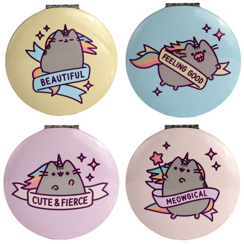 Miroir de maquillage Pusheen chat pusheeicorn