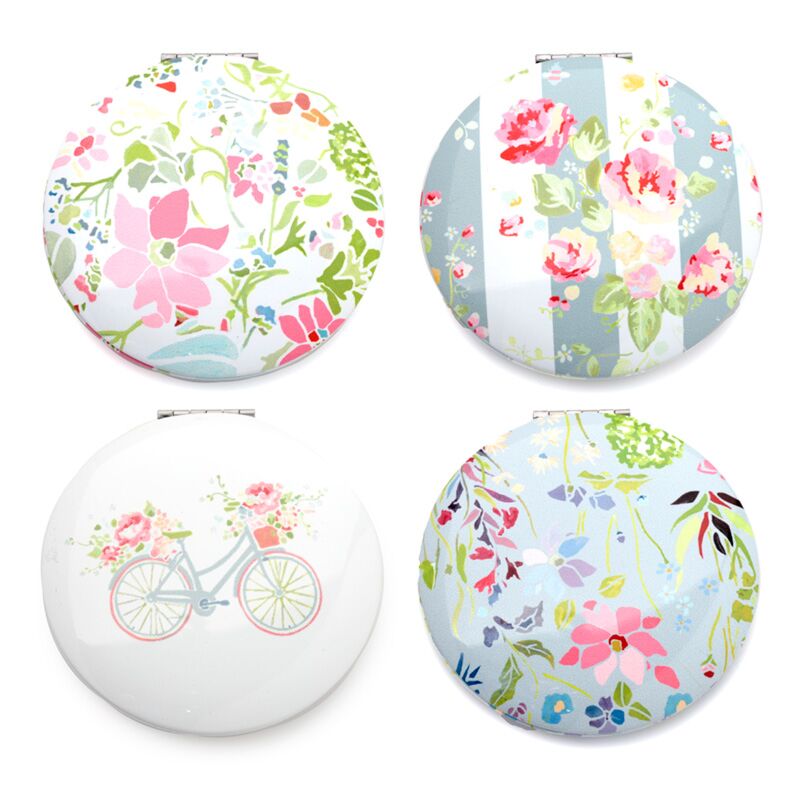 Miroir de maquillage compact Flora rose Julie Dodsworth
