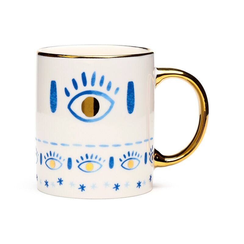Mug en porcelaine Protection mauvais œil