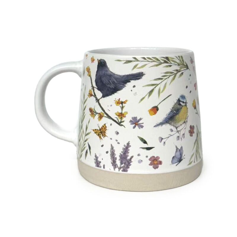Jan Pashley ailes fleurs sauvages tasse en grès conique