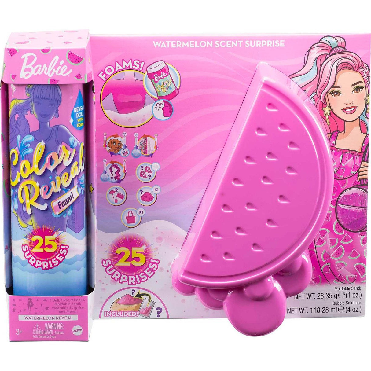 Couleur de Mattel Révèle la pastèque en mousse