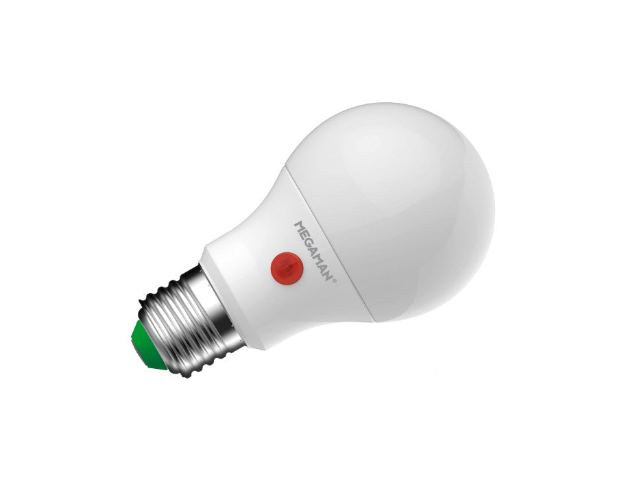 Lampe LED Megaman - e27 - 810 lm - sphère - a60 - mate - capteur