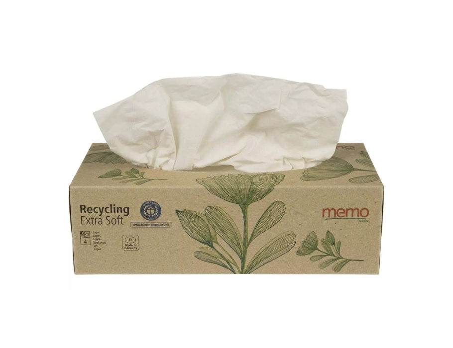 Mouchoirs mémo - recyclage extra doux - 100 pcs.
