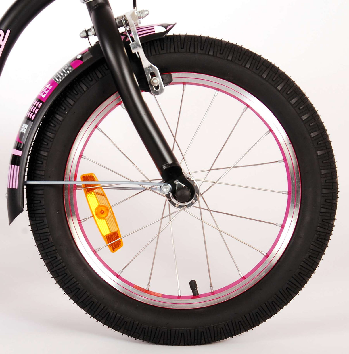 Volare Miracle Cruiser Children's Bicycle - Girls - 16 pouces - Matt Black - Collection Prime