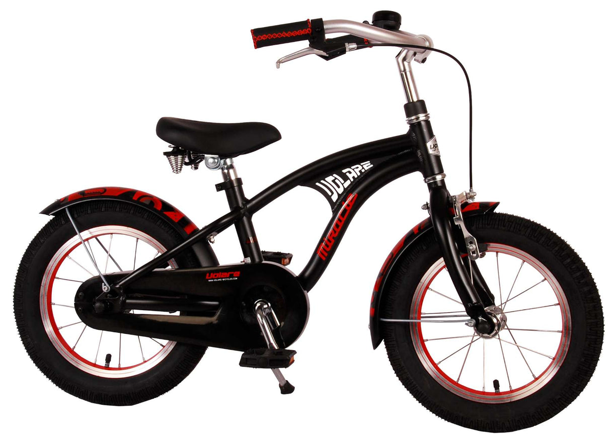 Volare Miracle Cruiser Children's Bike - Boys - 14 pouces - Matt Black - Collection Prime