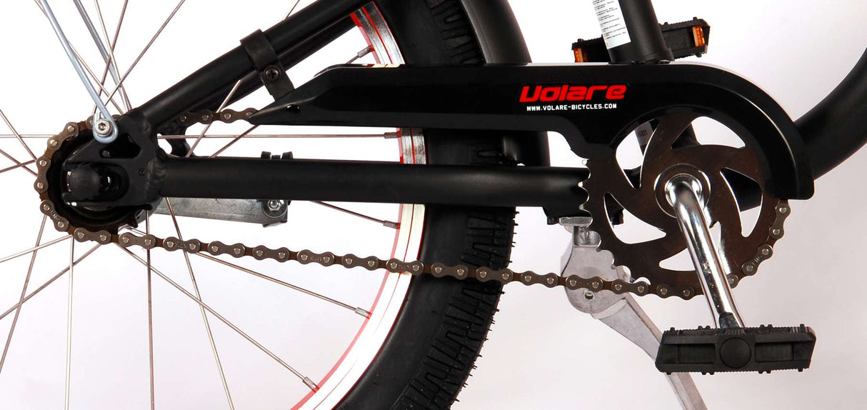 Volare Miracle Cruiser Children's Bicycle - Boys - 18 pouces - Matt Black - Prime Collection
