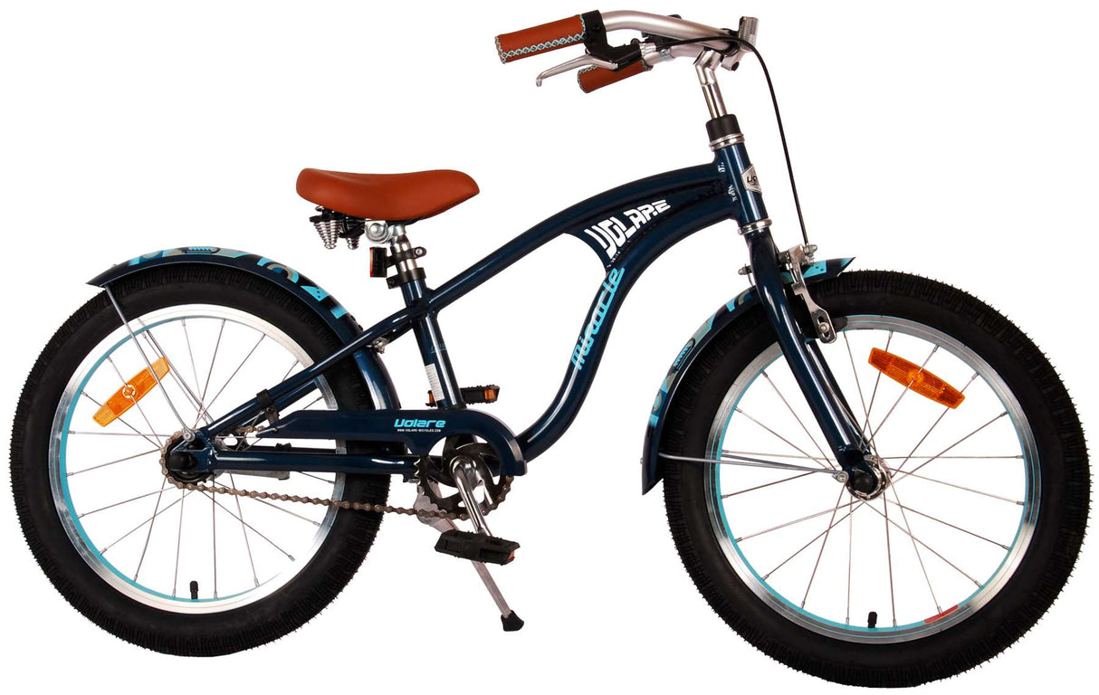 Volare Miracle Cruiser Children's Bike Boys 18 pouces Matt Blue Prime Collection