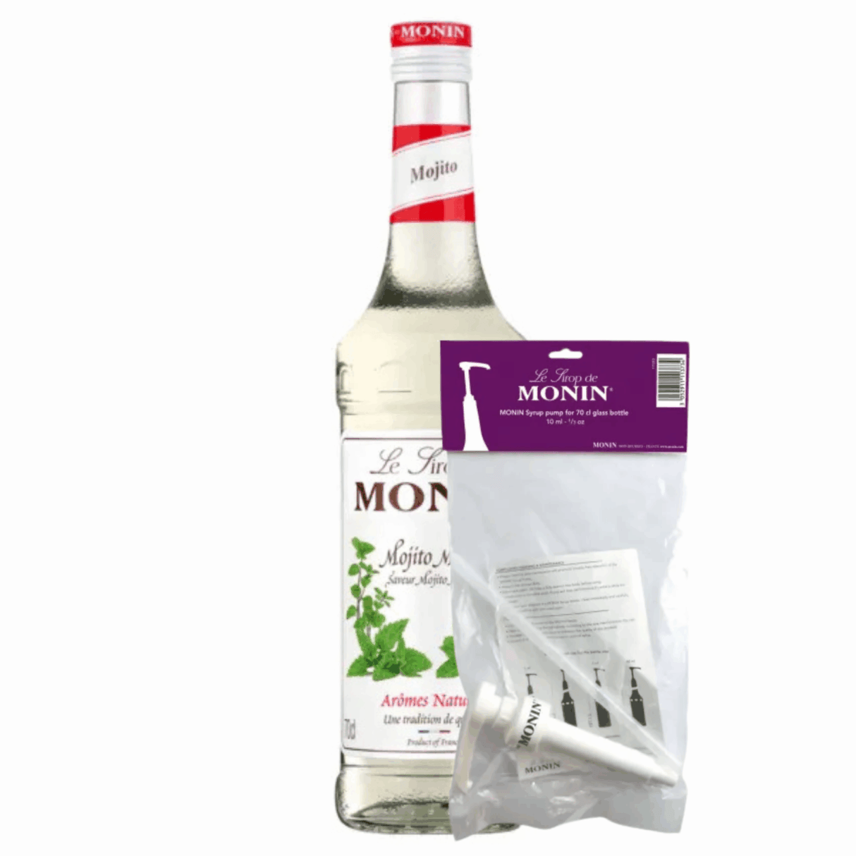 Monin sirop mojito menthe (70 cl) + pompe à sirop (10ml)