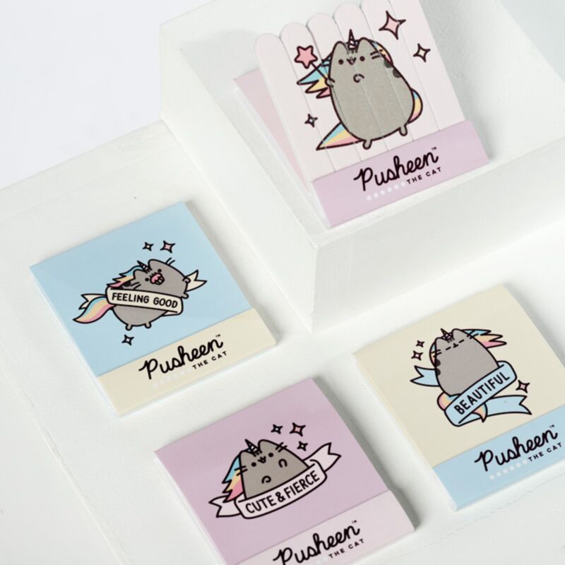 Pusheen le chat pusheenicorn limes à ongles