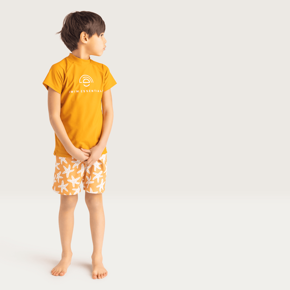 Étoile de mer | maillot de bain anti-UV orange garçons