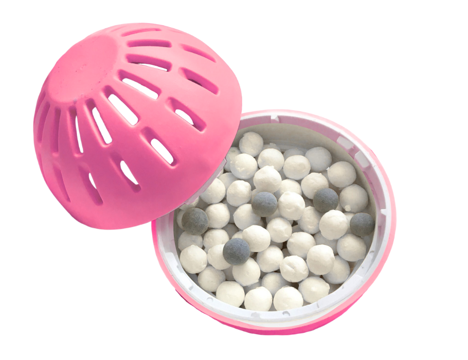Recharge boule de lavage Ecoegg - paradis rose - enrichie en enzymes - 50 lavages