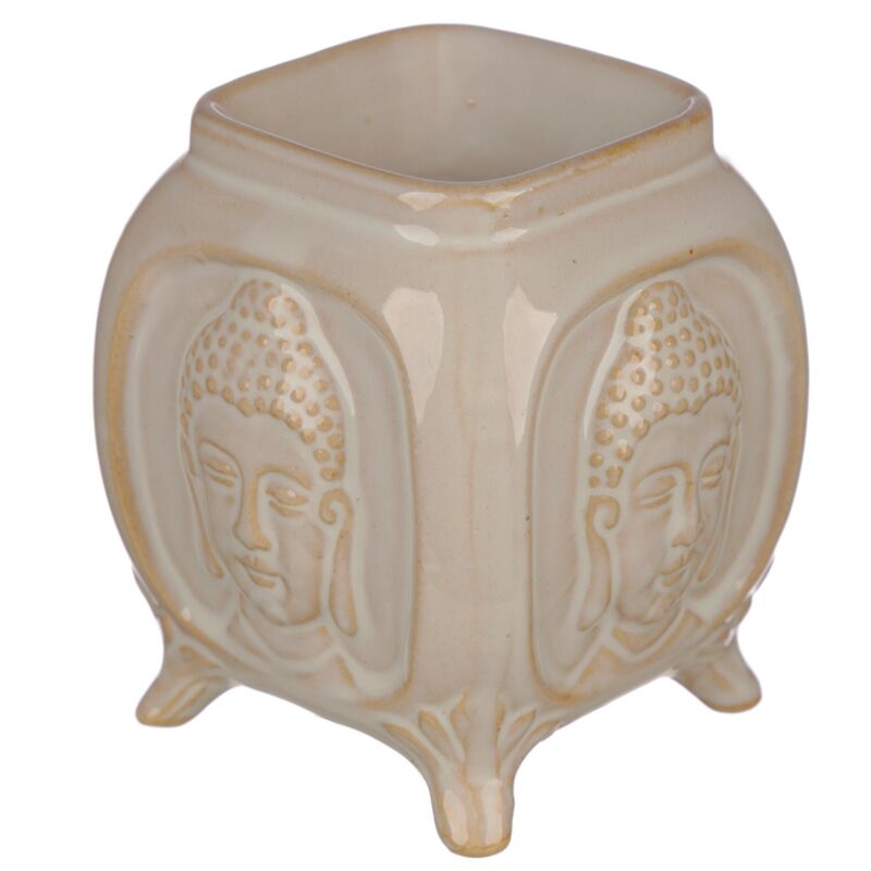 Brûleur parfumé en céramique Bouddha relief Eden