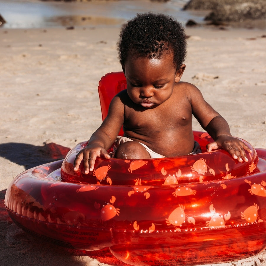 Oh crabe | flotteur bébé rouge 0-1 ans