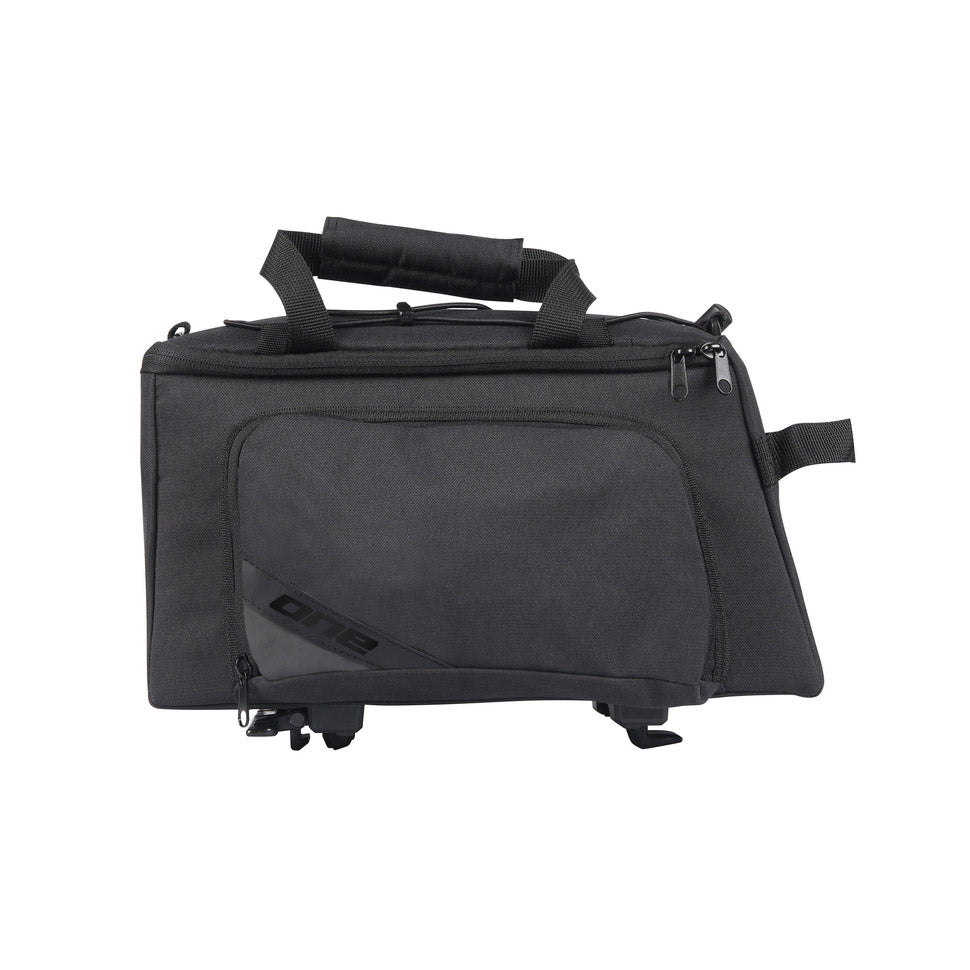 Un sac porte-bagages avs amovible noir