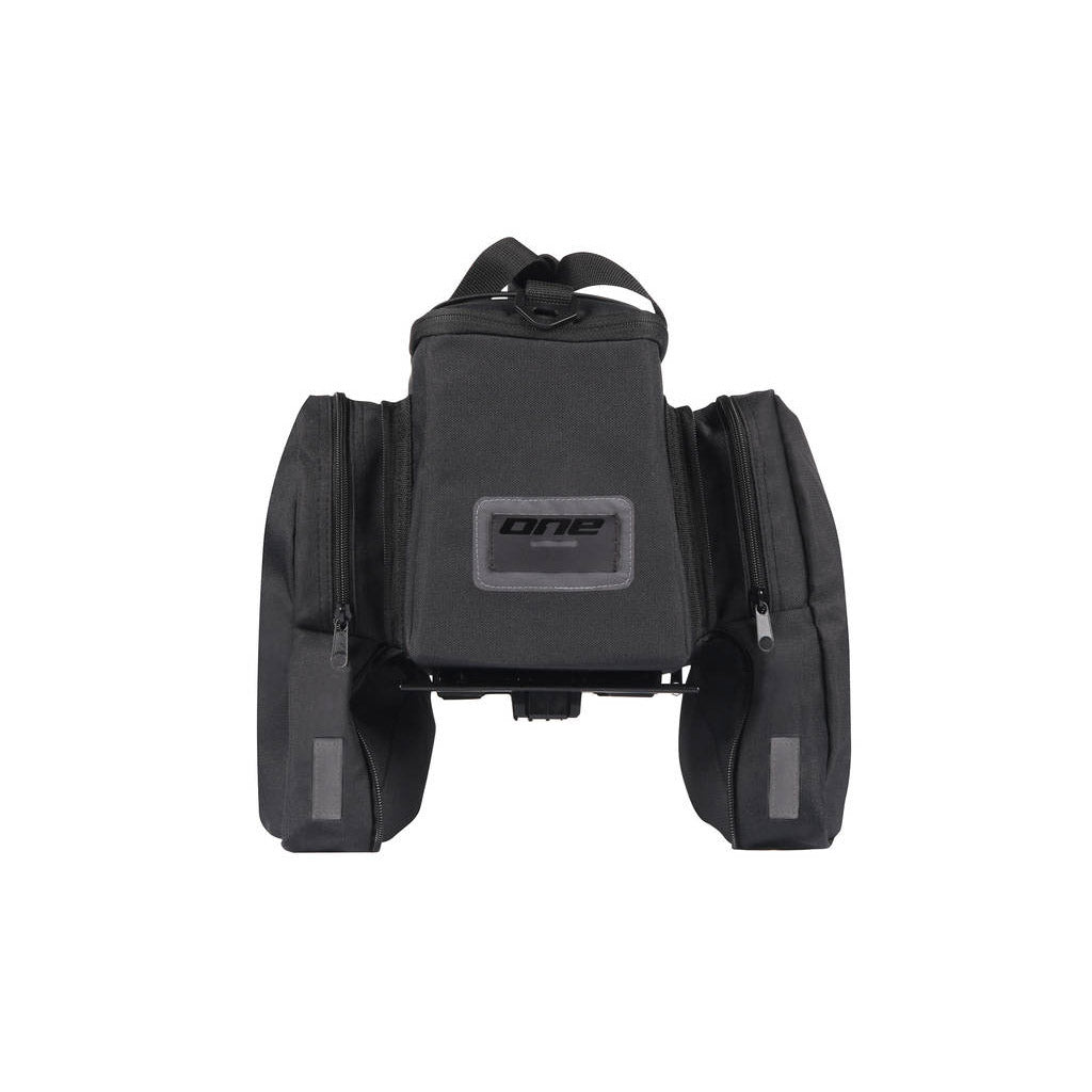 Un sac porte-bagages avs amovible noir