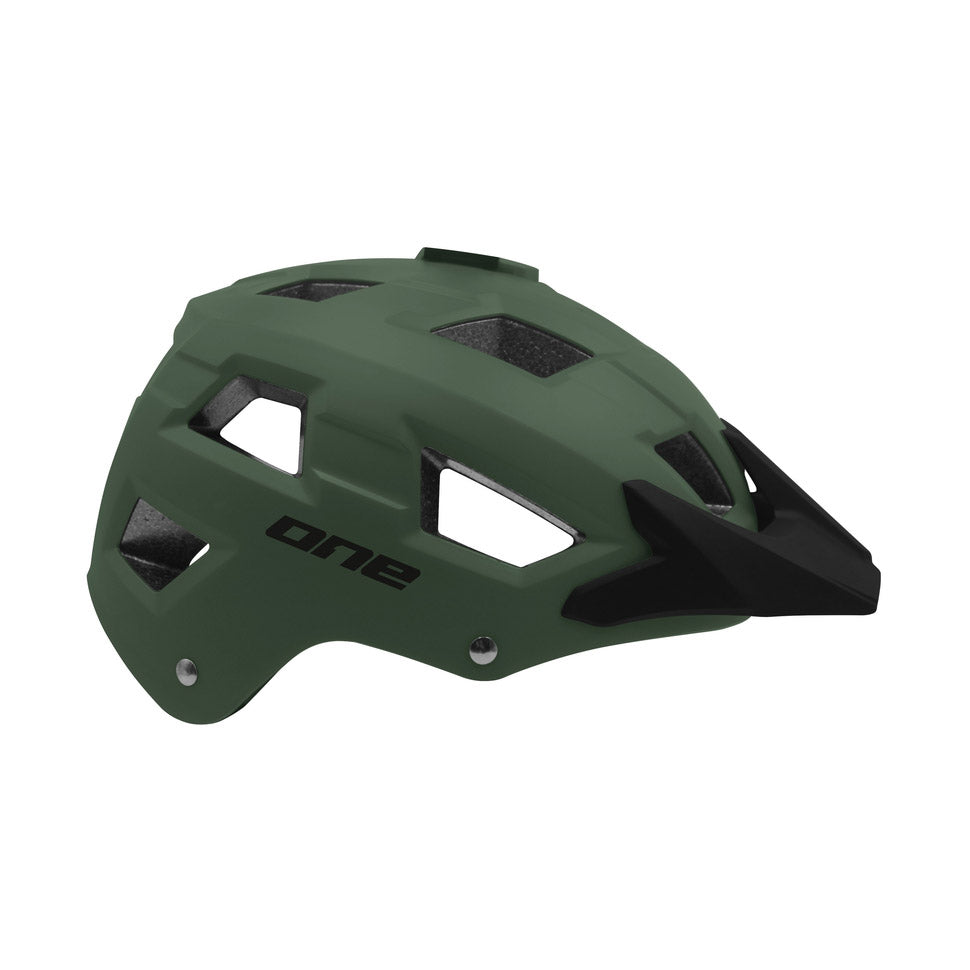 Un Helm Trail M L (58-61) Black Khakki