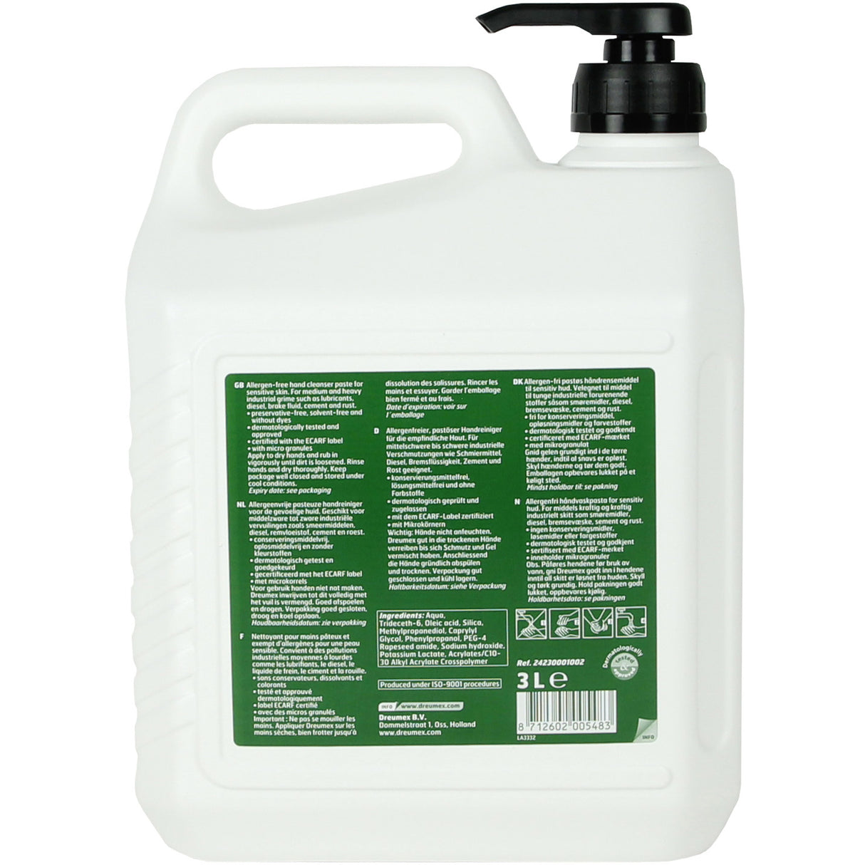 Dreumex pâte nettoyante pour les mains sensible 3l