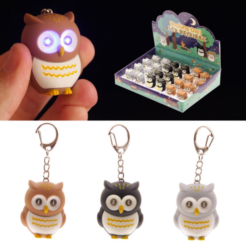 Porte-clés hibou lumineux
