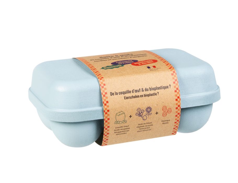 Ah! Tableau! Boîte à œufs pour 6 œufs - bleu