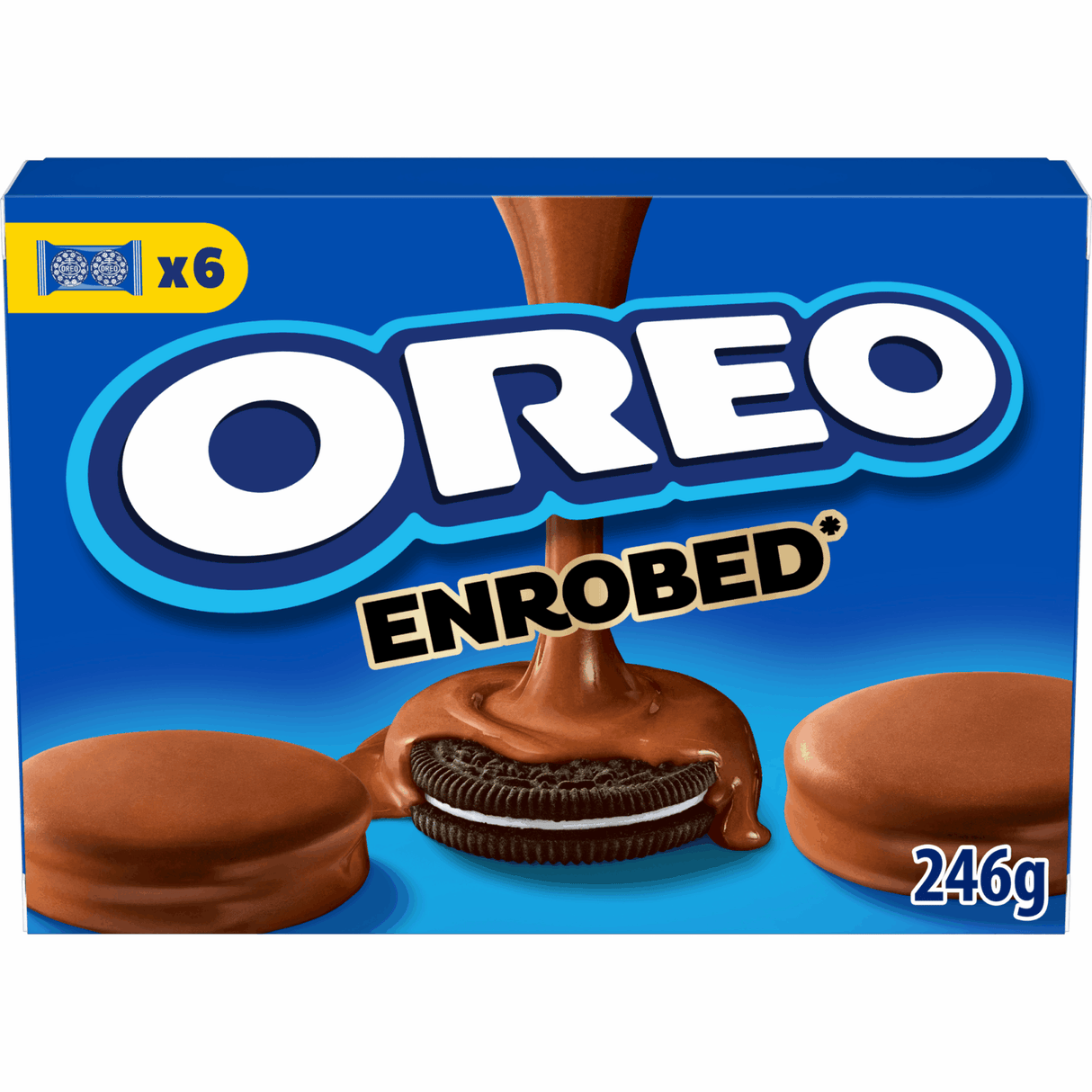 Biscuits originaux Oreo enrobés au goût de chocolat au lait - boîte 10 x 246g (6 x 41g) - biscuit à emporter - boîte présentoir - biscuit au chocolat