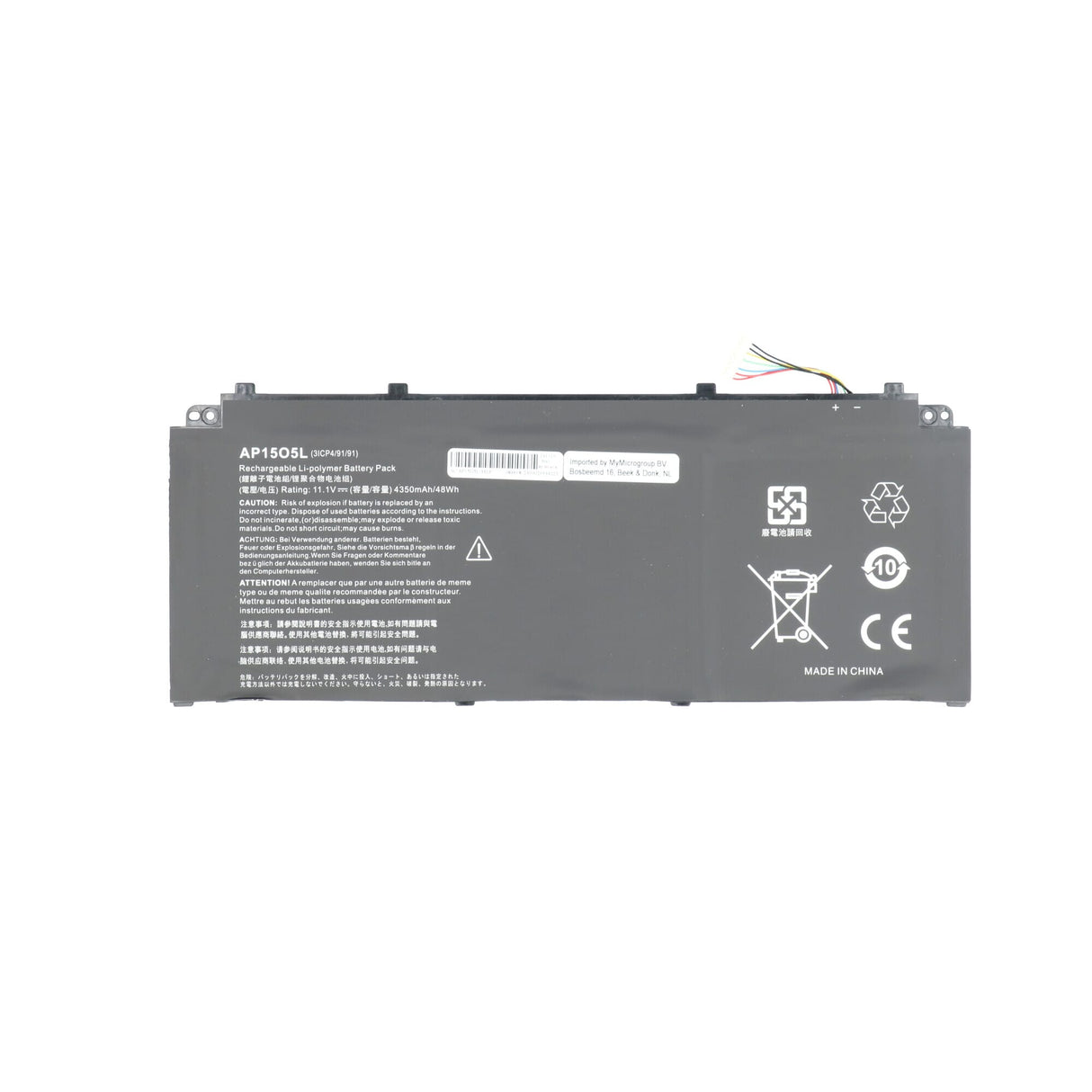 Batterie d'ordinateur portable 4350 mah
