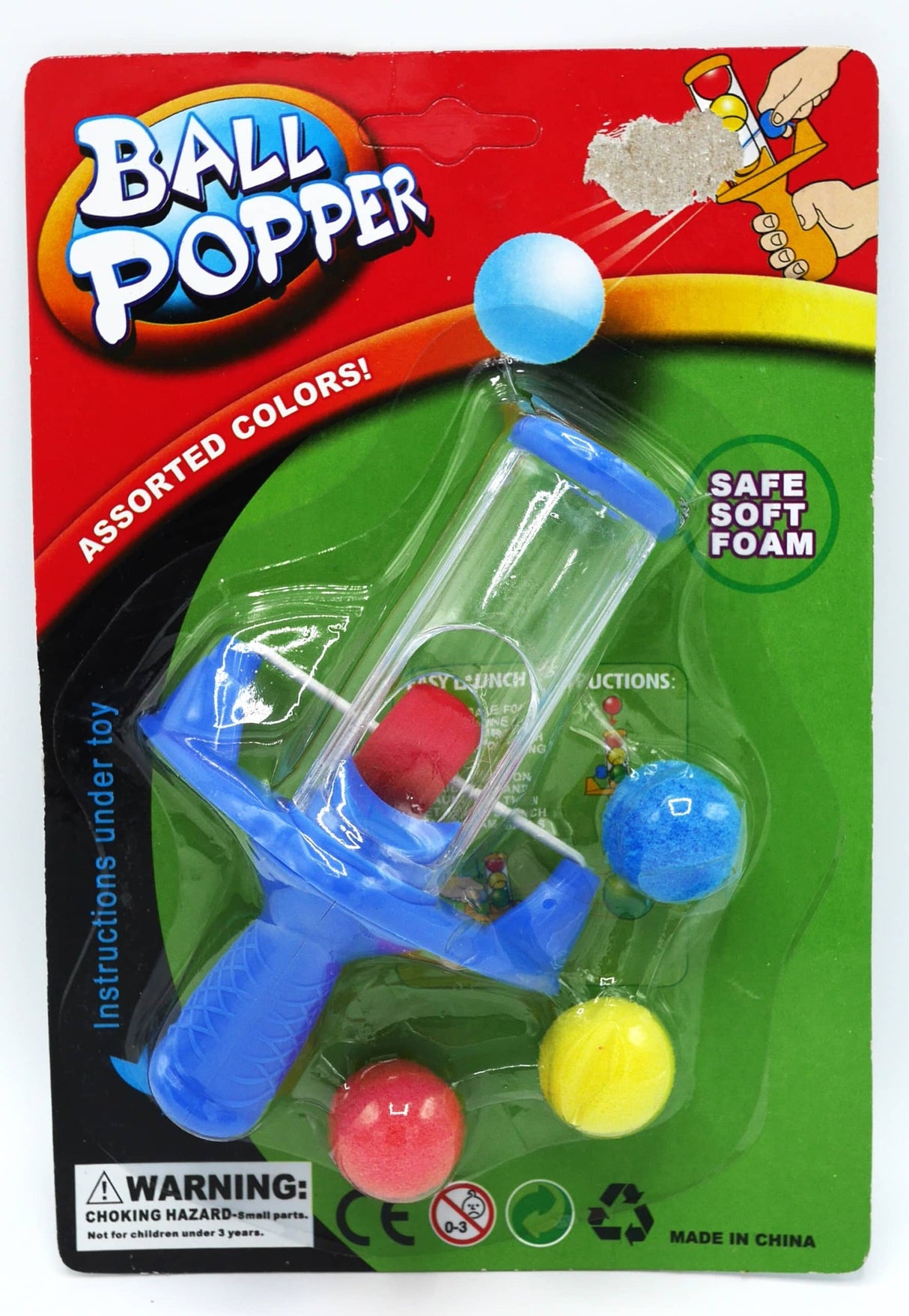 Jeu de balle souple sécurisé Jonotoys Pal Popper avec fronde