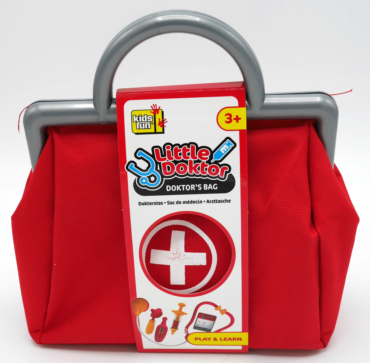 Sac de médecin jouet Bongers 5 pièces, facile à emporter avec vous