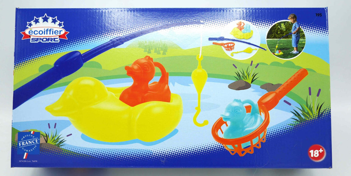 Ensemble de cannes à pêche Otto Simon Ecoiffier pour le bain, 6 pièces