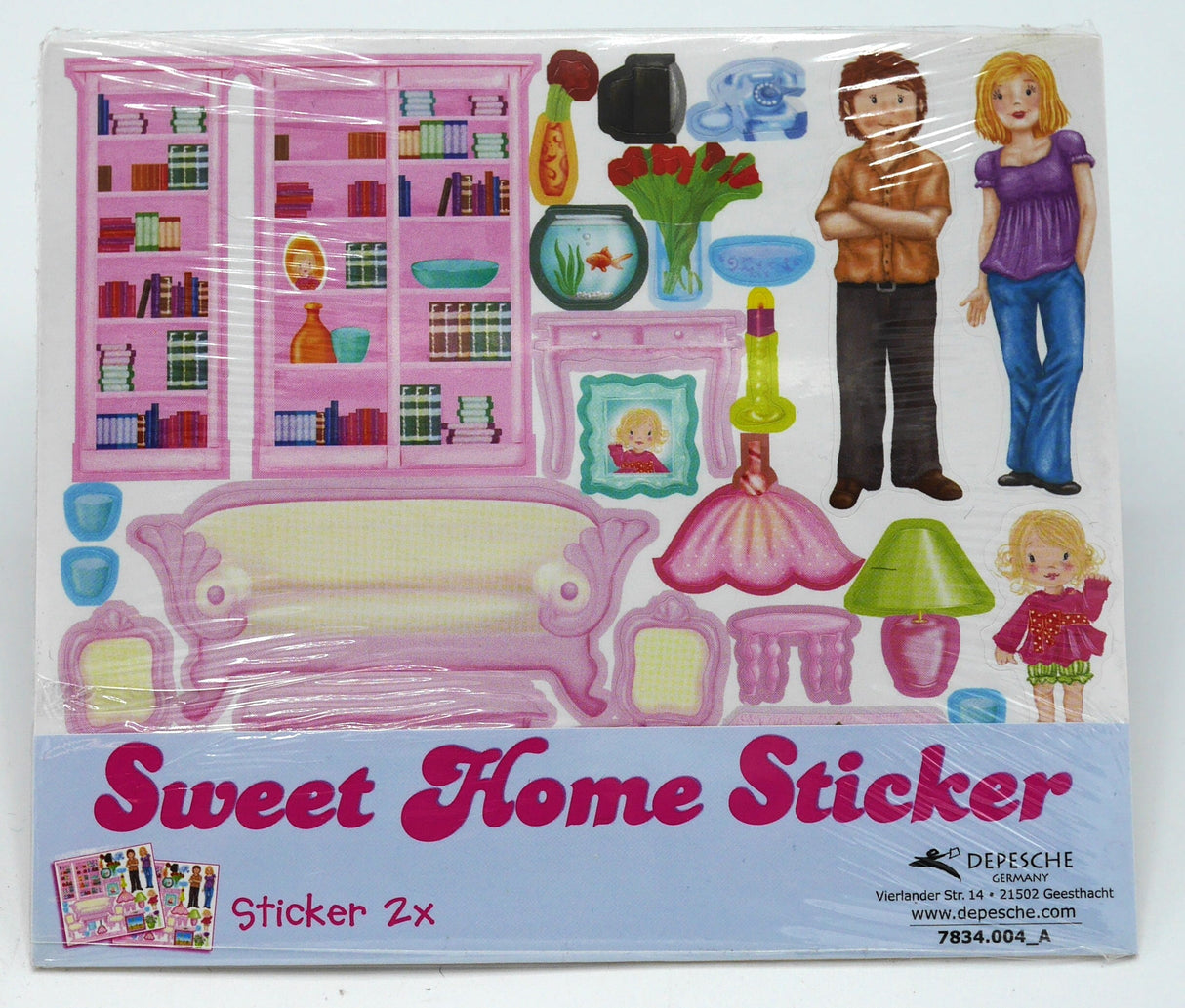 Van der Doelen top model sweet home autocollants 2 feuilles - sw10438