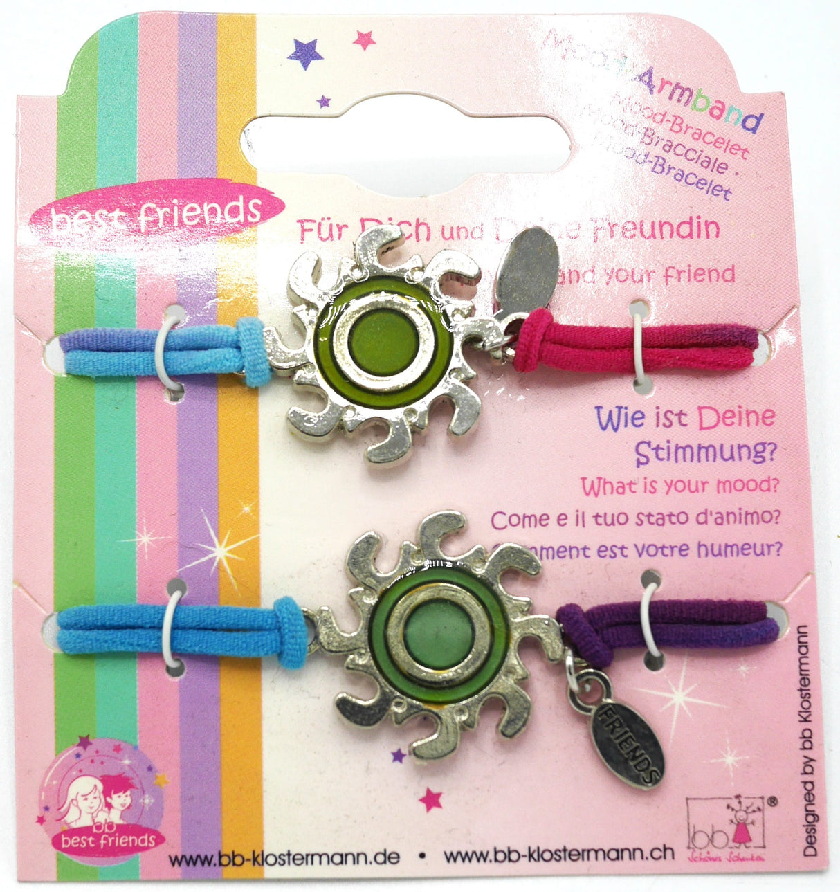 Bracelet d'amitié Van der Doelen, les meilleurs amis changent de couleur selon votre humeur