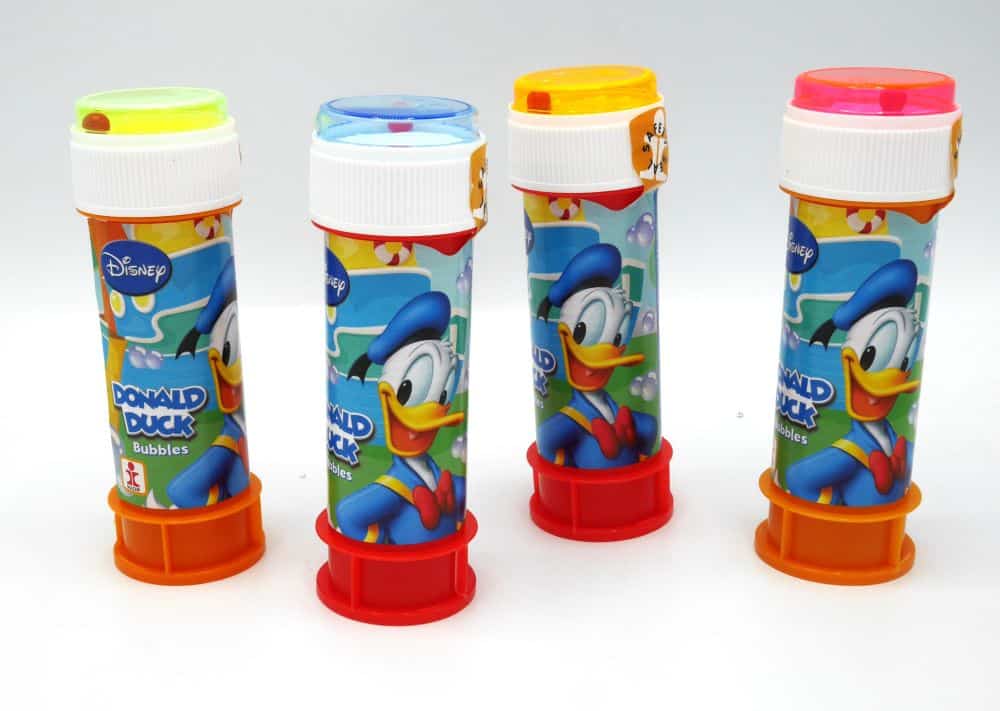 Otto Simon 1 souffleur de bulles Dulcop de Donald Duck Disney avec jeu de patience