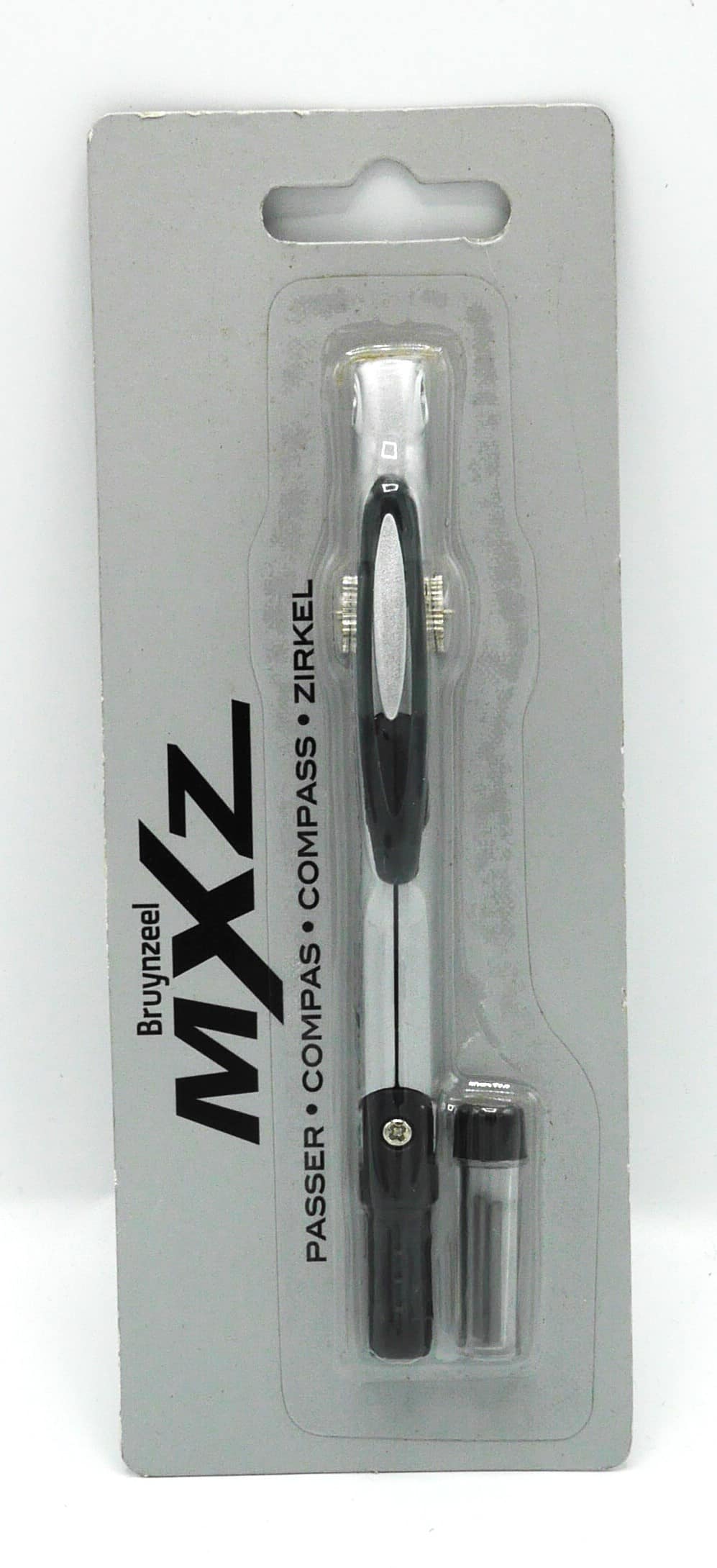 Bruynzeel - boussole mxz 2 mm incl. 2 crayons de rechange gris argenté