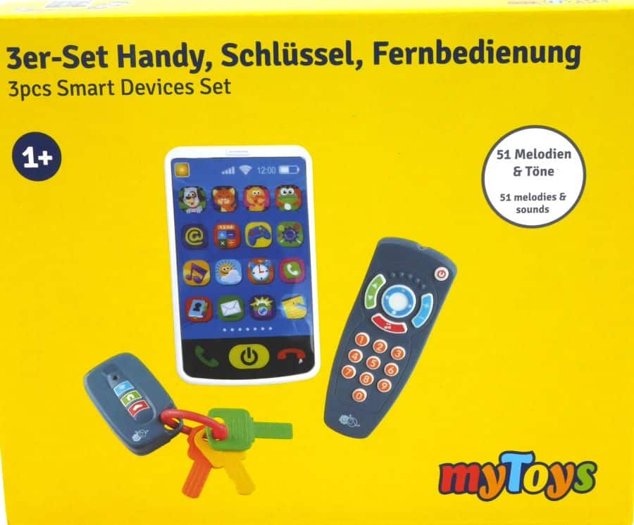 Playgo - Tablette 3en1, télécommande et porte-clés avec son