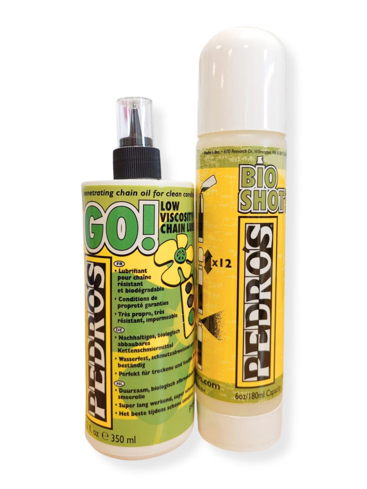 Pedro's Pedros Go Lube 350 ml flacon goutte à goutte + pompe