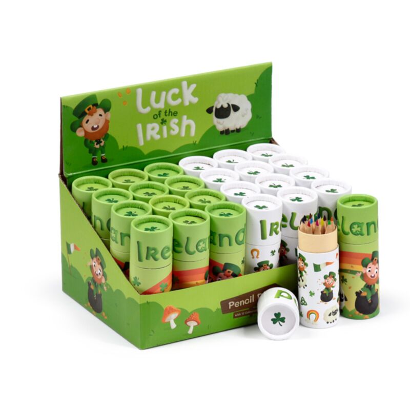Irish chance Irlande dessin tube 12 crayons de couleur