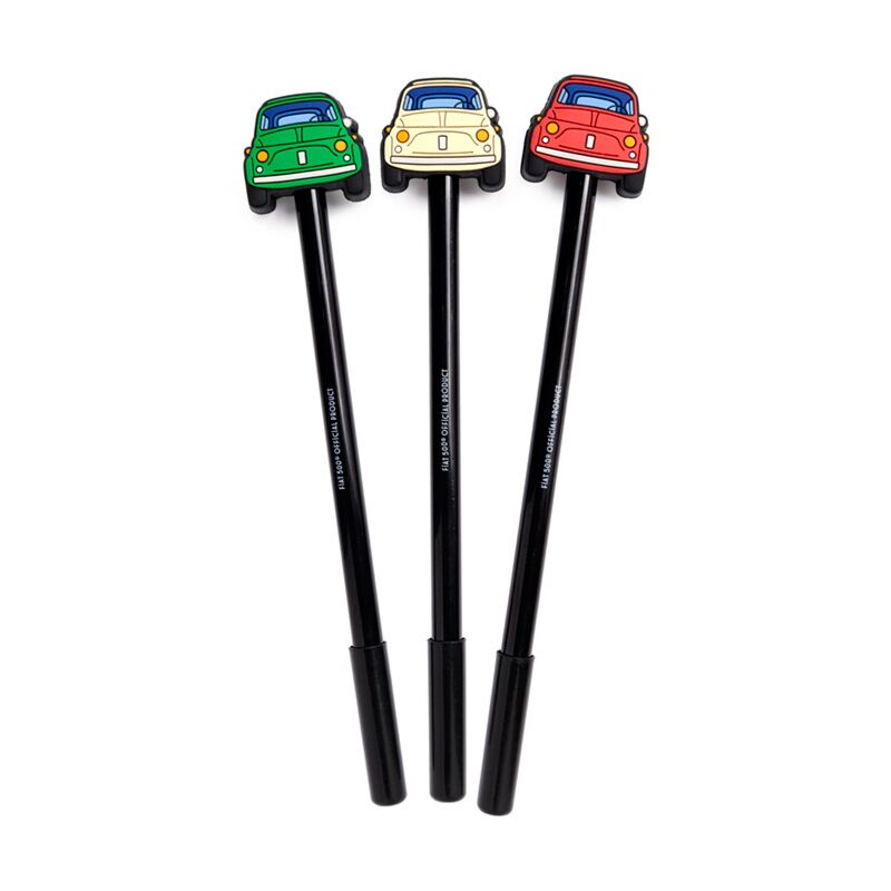 Stylo fineliner rétro Fiat 500, dessus en silicone