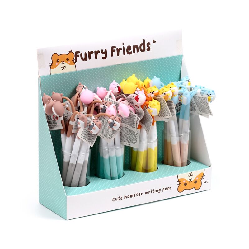Stylo feutre animal mignon Furry Friends - noir