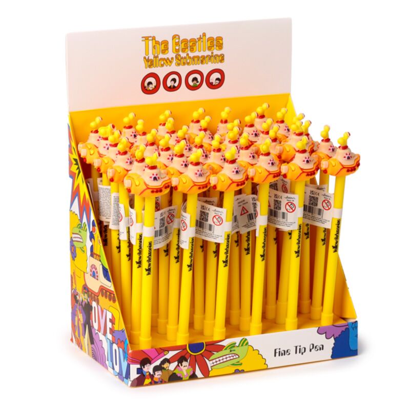 Stylo feutre sous-marin jaune The Beatles - noir