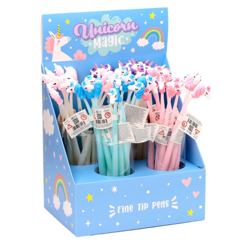 Stylo fineliner magique Licorne - noir