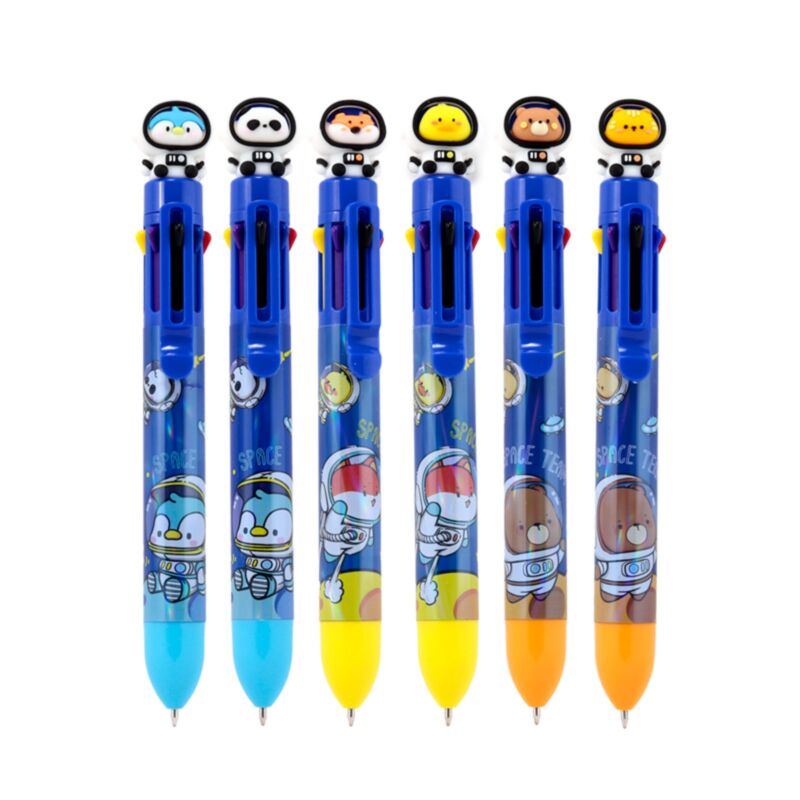 Stylo multicolore Space Team (8 couleurs)