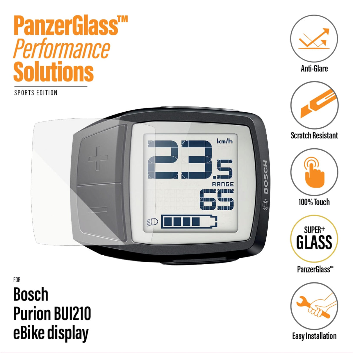 Protection d'écran Panzerglass Bosch Intuvia bui 210 antireflet
