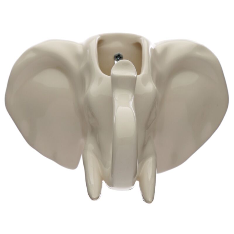 Pot de fleur de décoration murale tête d'éléphant en céramique, pour l'intérieur