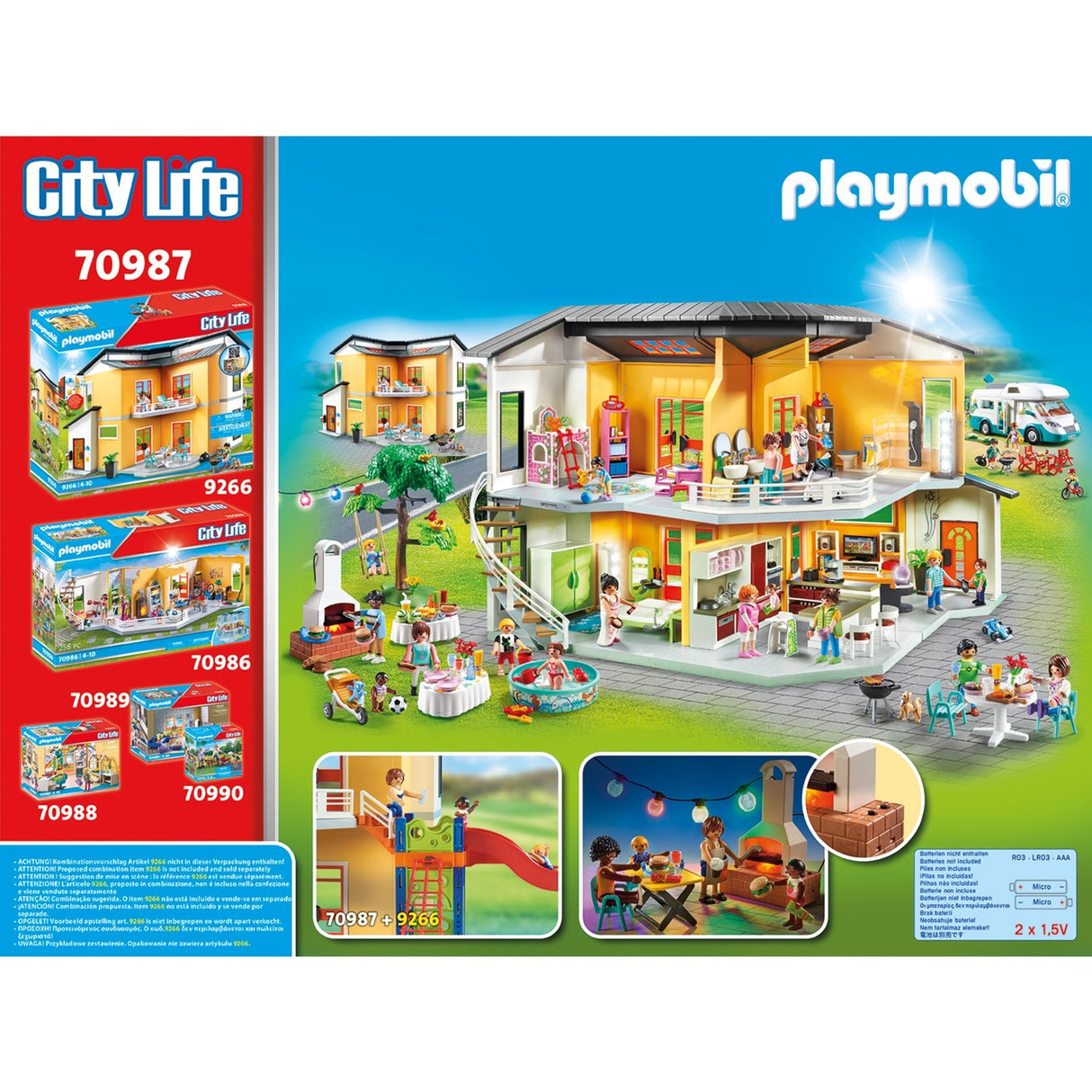 Playmobil City Life Pish Pool Party With Slide 70987