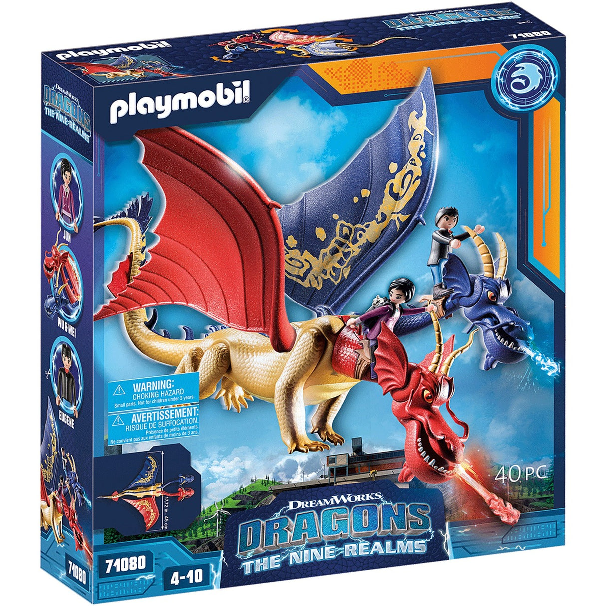 Playmobil Dragons: The Nine Realms Wu Wei avec Jun 71080