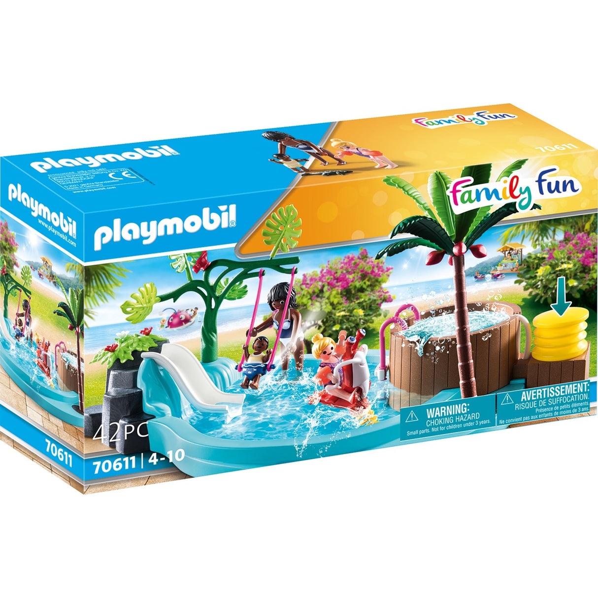 Playmobil Family Fun Children's Pool avec Whirlpool 70611