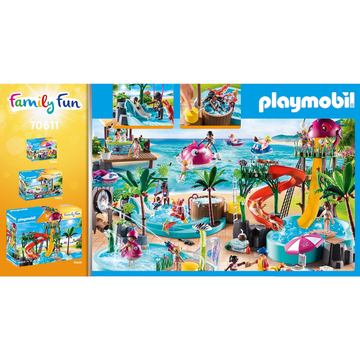 Playmobil Family Fun Children's Pool avec Whirlpool 70611