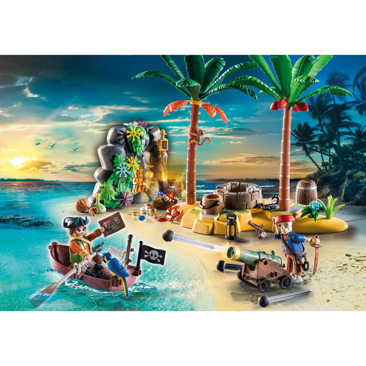 Playmobil Playmobil Pirates Pirate Treasure with Skeleton