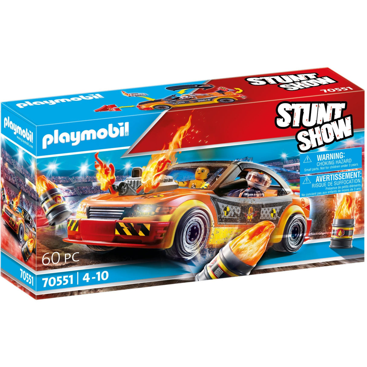 Playmobil cascadershow crashcar 70551